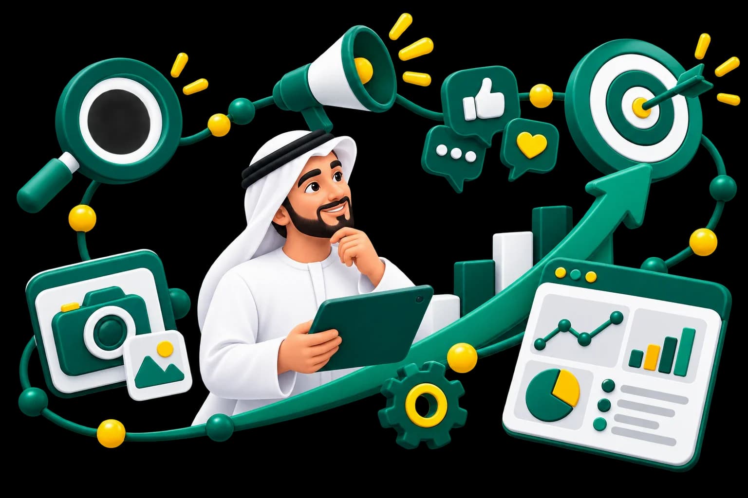 Digital growth planning and performance system for UAE businesses